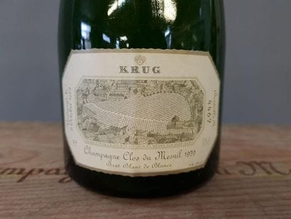 Champagne KRUG Clos du Mesnil 1979 1 bouteille.
On...