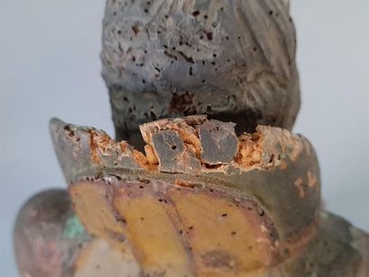 Saint Antoine en bois sculpté XVIII°
H. :67...
