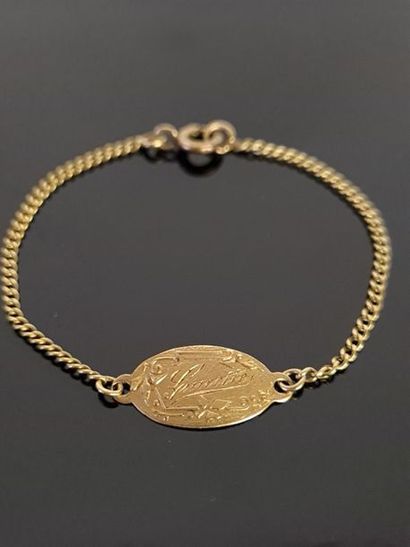 750°/00 gold jewelry set: signet ring, wedding...