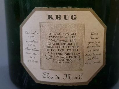 Champagne KRUG Clos du Mesnil 1979 1 bou...