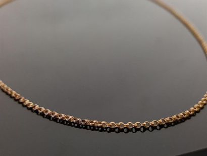 Gold chain 750°/00.
L: 56.5 cm
Weight: 6.31...
