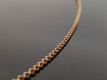 Gold chain 750°/00.
L: 56.5 cm
Weight: 6.31...