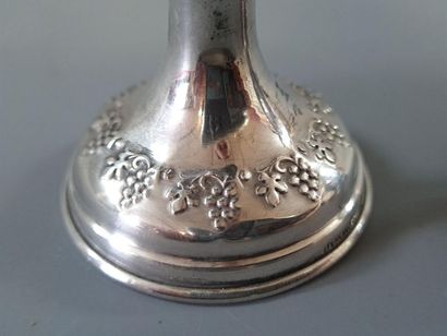 JUDAICA: Coffret à épices et verre à vin...