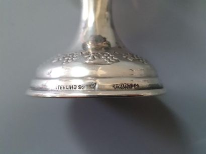 JUDAICA: Coffret à épices et verre à vin...