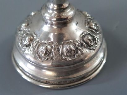 JUDAICA: Coffret à épices et verre à vin...