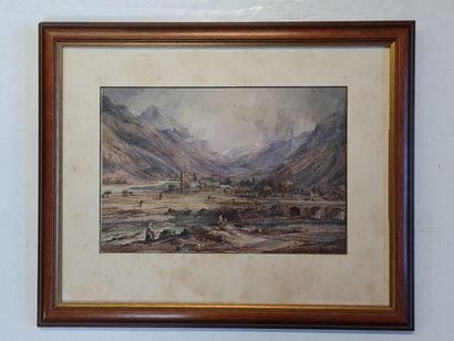 Louis THIENON (1812-1884)
Vue de la vallée...