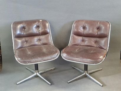 Charles POLLOCK (1930-2013)
Paire de chaises...