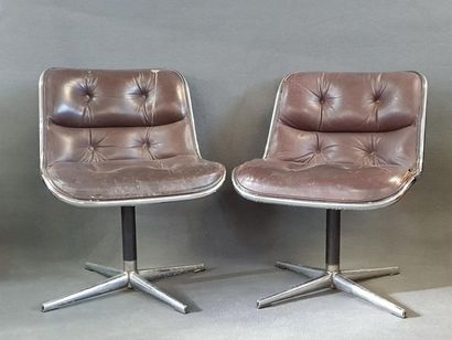 Charles POLLOCK (1930-2013)
Paire de chaises...