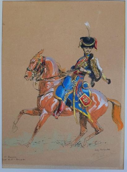 Eugène PECHAUBES (1890-1967) 
Cinq aquatintes...