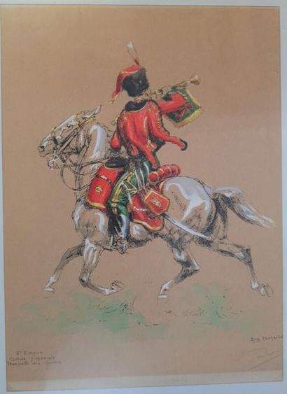 Eugène PECHAUBES (1890-1967) 
Cinq aquatintes...