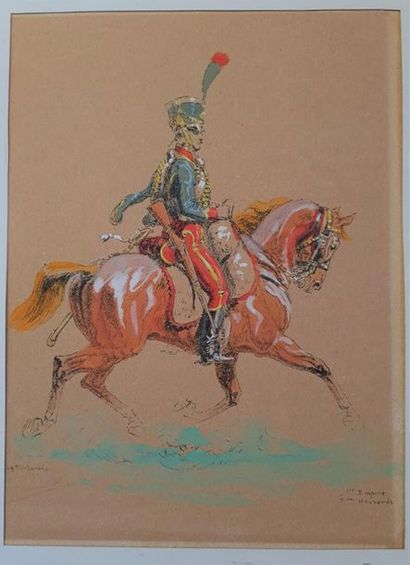 Eugène PECHAUBES (1890-1967) 
Cinq aquatintes...