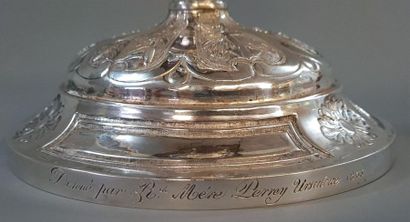 Calice en argent et vermeil, et patène en...