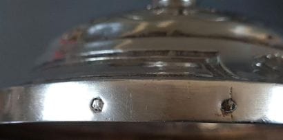 Calice en argent et vermeil, et patène en...