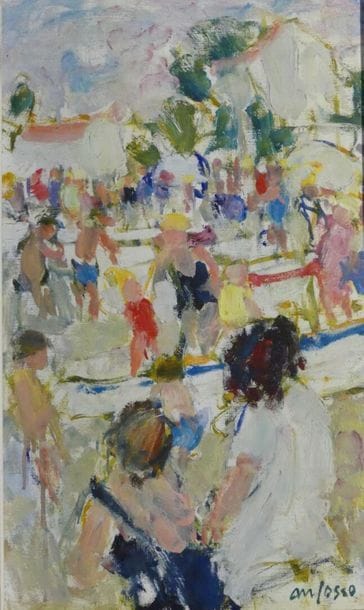 Pierre ANFOSSO (1928-2004)
La plage
huile...
