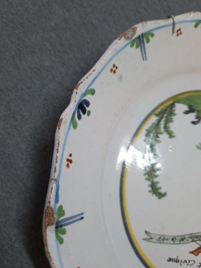 Ensemble de quatre assiettes révolutionnaires...