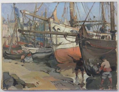 Emmanuel MARCEL-LAURENT( 1892-1948) 
Voiliers...
