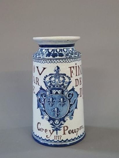 GREY POUPON:
- Pot à moutarde en faïence...