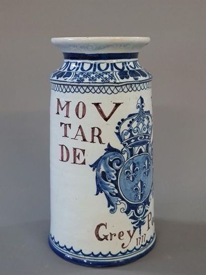 GREY POUPON:
- Pot à moutarde en faïence...
