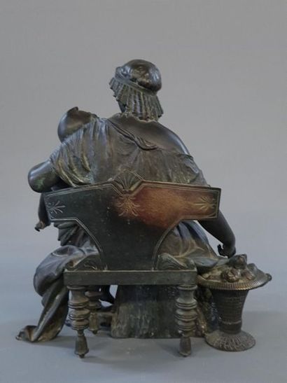 Ecole française XIX°:
Femme et enfant à l'antique.
Groupe...