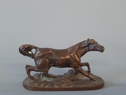 Pierre-Jules MENE (d'après)
Cheval à la barrière...