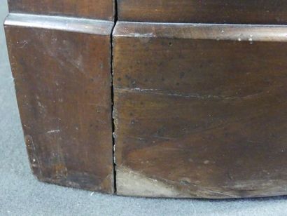 Corner in mahogany veneer, St Anne grey marble...