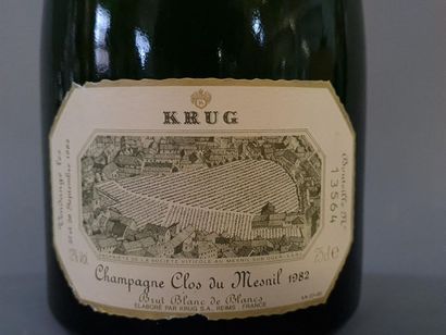 Champagne KRUG Clos du Mesnil 1982 1 bouteille
On...