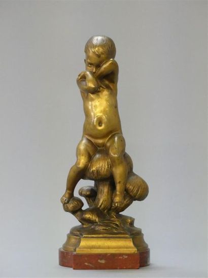 E. PERNOT ( XIX°)
Enfant boudant sur des...