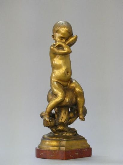 E. PERNOT ( XIX°)
Enfant boudant sur des...