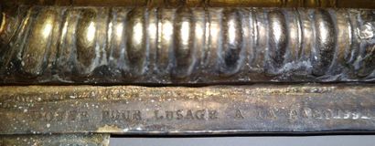 Ostensoir en argent repoussé et ciselé de...