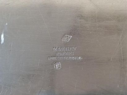 MARRET Frères: plat ovale en argent 925°/00,...
