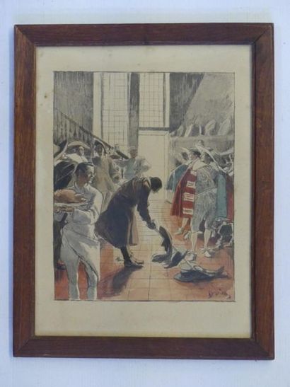 DRIAN (1885-1961)
Le repas des mousquetaires
Aquarelle...