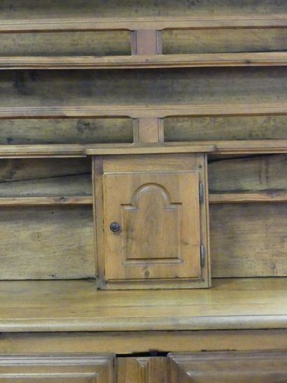 Moulded fruitwood sideboard with two doors...