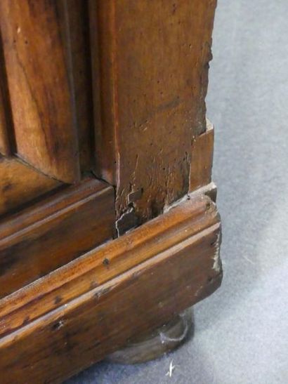 Moulded fruitwood sideboard with two doors...