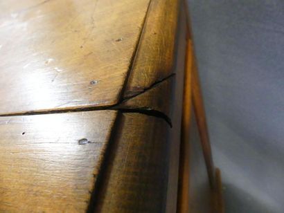 Moulded fruitwood sideboard with two doors...