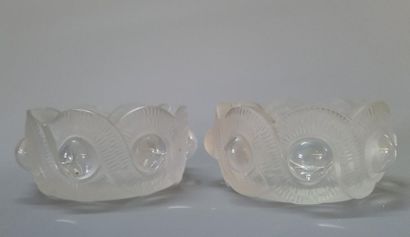 LALIQUE FRANCE. Modèle Gao
Paire de petites...