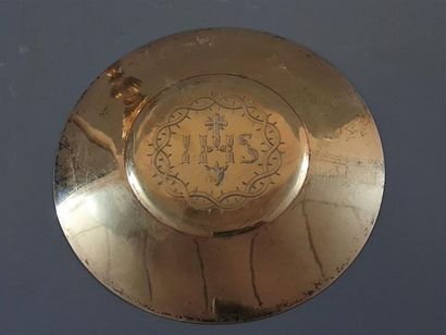 Grand calice en vermeil et sa patène, Riche...