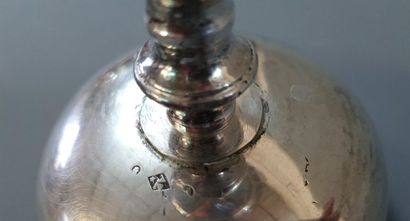 Ciboire en argent, intérieur doré, à décor...