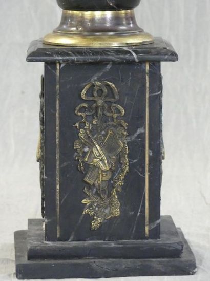 Column in marble and gilt bronze, Louis XVI...
