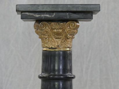 Column in marble and gilt bronze, Louis XVI...