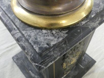 Column in marble and gilt bronze, Louis XVI...