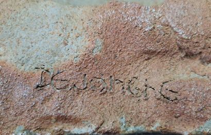Bernard DEJONGHE (1942)
Signed sandstone...