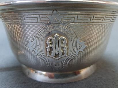 Théière et sucrier en argent 925°/00 Napoléon...