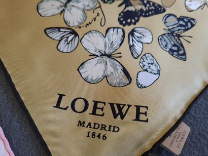 Two Cartier and Loewe silk squares. 

85...