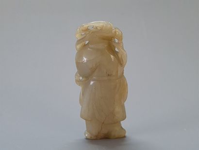 Statuette en jade sculpté.

Chine XX°

H....