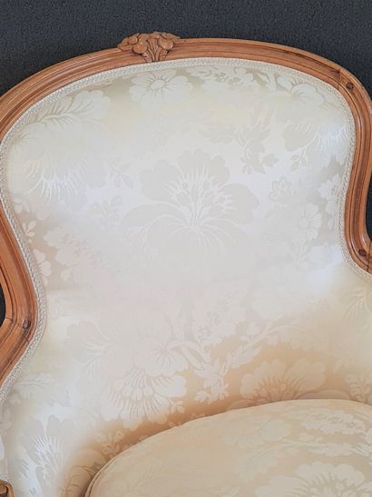 Paire de bergères style Louis XV
