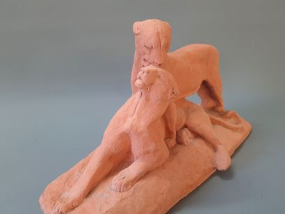 Maximilien Louis FIOT (1886-1953)

Two lionesses

Terracotta...