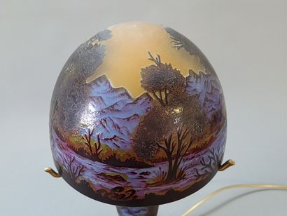 Art Nouveau style multilayer glass lamp

H:...