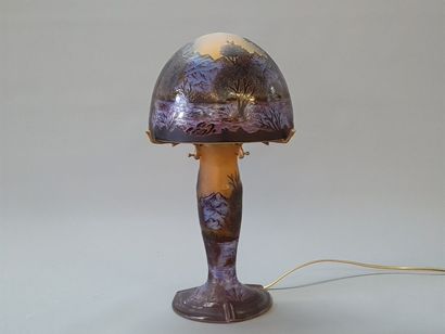 Art Nouveau style multilayer glass lamp

H:...