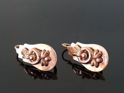 Pair of earrings sleeper earrings in 750°/...