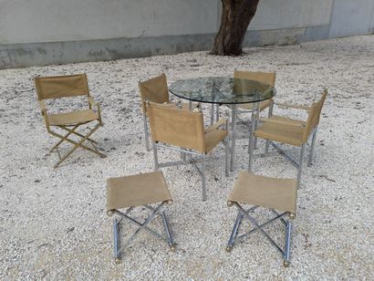 Bel ensemble de mobilier contemporain comprenant...